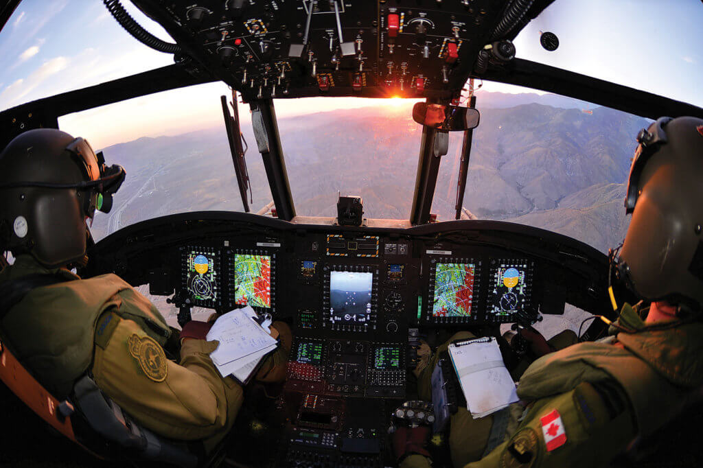 Advanced flight decks in the Chinook series