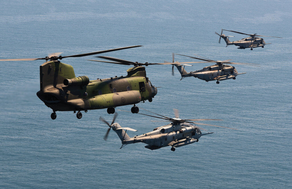 Working with USMC and its CH-53Es was a 