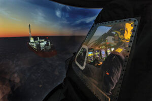 The helicopter training and R&D centre, located in Mount Pearl, N.L., was built and is run by Montreal, Que.-based CAE. It contains a Sikorsky S-92 simulator that is the first Level D simulator in Canada to be compatible with night vision goggles. Heath Moffatt Photos