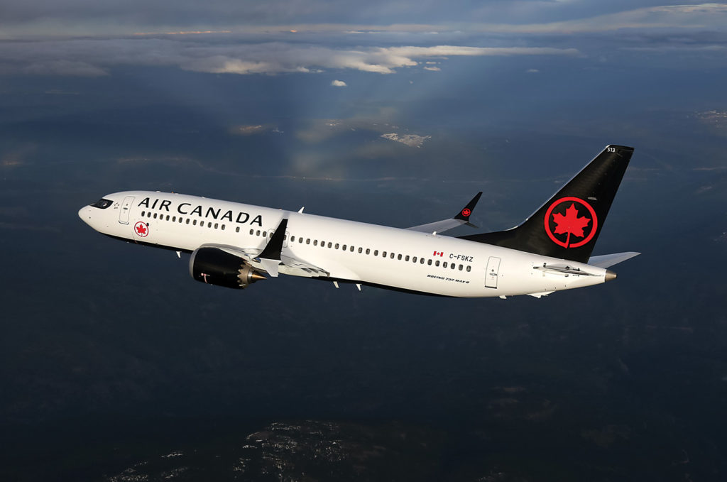 The 737 Max 8 has been removed from the Air Canada winter schedule through at least Fed. 14, 2020. Brian Losito/Air Canada Photo
