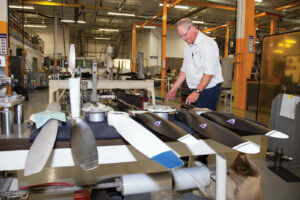 The company works on about 1,200 propellers in a given year. Andy Cline Photo