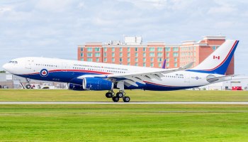 The first CC-330 Husky arriving in Ottawa (YOW) on Aug. 31, 2023. Photo submitted by Lawrence Glew