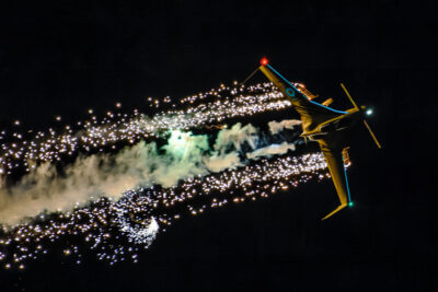 Kyle Fowler dazzles spectators at the 2023 Abbotsford International Airshow with his unique aerobatic display in the 1986 Long EZ. Photo submitted by Kevin Prentice
